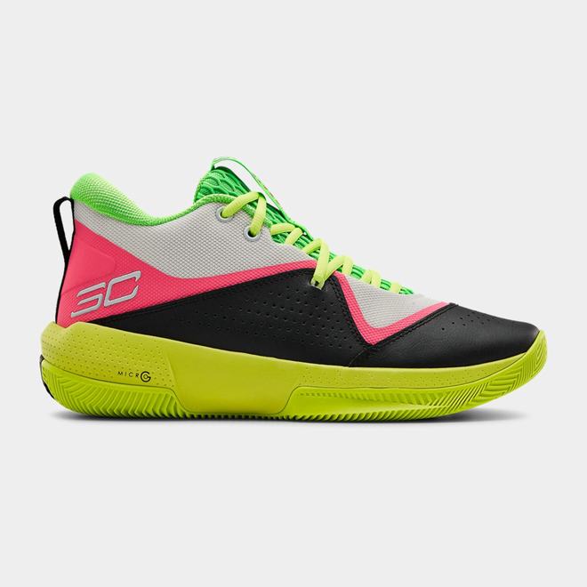 Under Armour SC 3ZER0 IV - Damske Basketbalove Topanky - Biele/Žlté